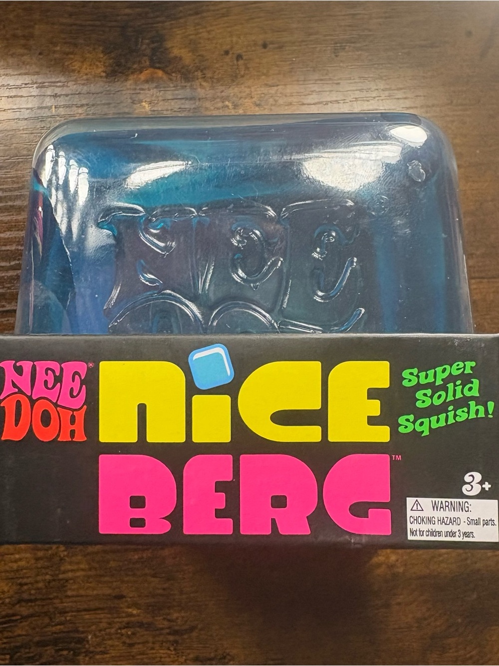 Nee Doh Nice Berg Super Solid Squish Toy - Blue